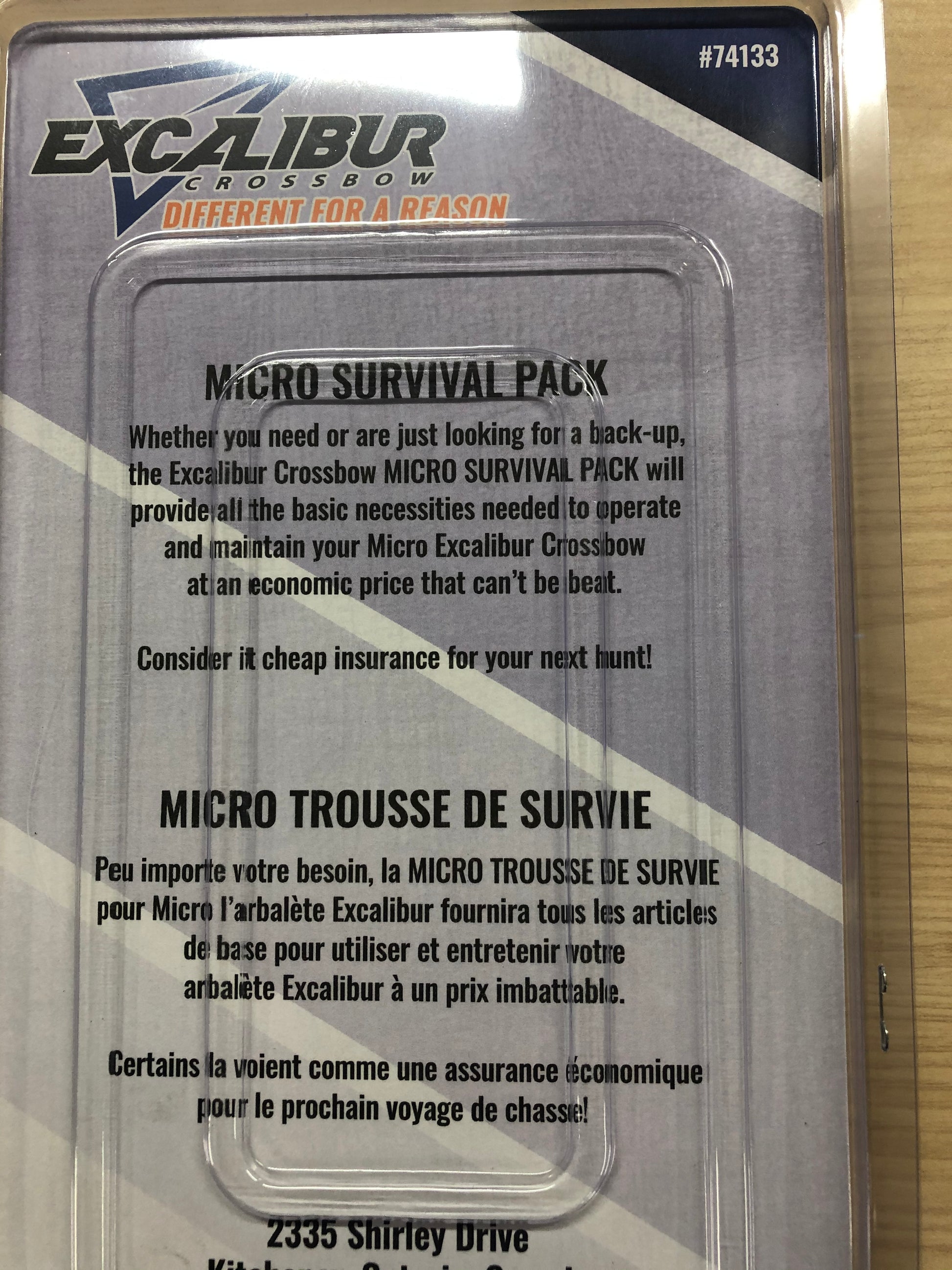 About the Excalibur Micro Survival Pack